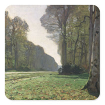 The Road to Bas-Breau, Fontainebleau , c.1865 Square Stickers