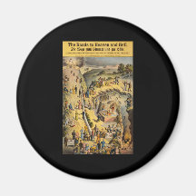 The Roads to Heaven and Hell Refrigerator Magnet