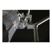 The robotic arm of the Japanese Experiment Modu Photo Art