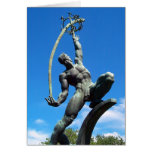 The Rocket Thrower Greeting Cards