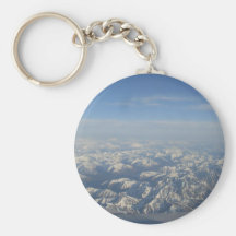 The Rocky Mountains from Above Keychains