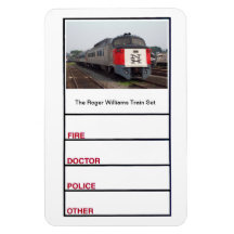 The Roger Williams Train Set Photo Magnet