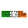 The Roll of Honour Bumper Sticker