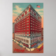 The Roosevelt Hotel Vintage Poster