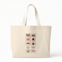 The Rorschach Test Ink Blots All 10 Plates 1-10 Canvas Bags