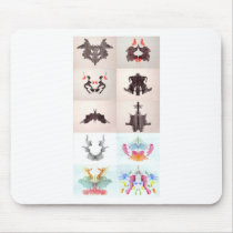 The Rorschach Test Ink Blots All 10 Plates 1-10 Mouse Pads