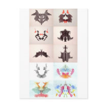 The Rorschach Test Ink Blots All 10 Plates 1-10 Postcards