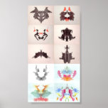 The Rorschach Test Ink Blots All 10 Plates 1-10 Posters