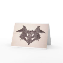 The Rorschach Test Ink Blots Plate 1 Bat, Moth Card