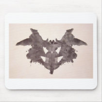 The Rorschach Test Ink Blots Plate 1 Bat, Moth Mousepad