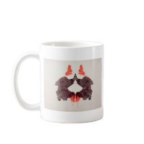 The Rorschach Test Ink Blots Plate 2 Two Humans Mugs
