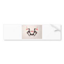 The Rorschach Test Ink Blots Plate 3 Two Humans Bumper Stickers