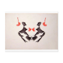 The Rorschach Test Ink Blots Plate 3 Two Humans Post Card