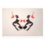 The Rorschach Test Ink Blots Plate 3 Two Humans Post Card