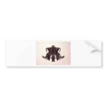 The Rorschach Test Ink Blots Plate 4 Animal Skin Bumper Stickers