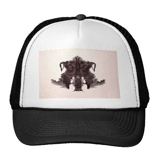 The Rorschach Test Ink Blots Plate 4 Animal Skin Mesh Hat