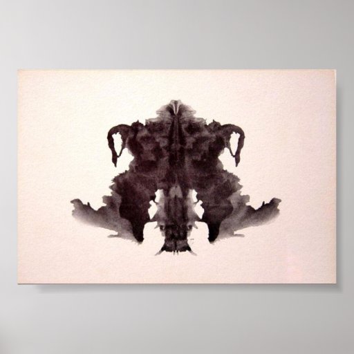 The Rorschach Test Ink Blots Plate 4 Poster