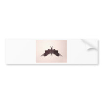 The Rorschach Test Ink Blots Plate 5 Bat Moth Bumper Sticker