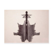The Rorschach Test Ink Blots Plate 6 Hide Skin Rug Postcards