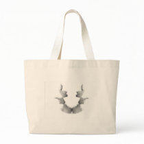 The Rorschach Test Ink Blots Plate 7 Heads Faces Canvas Bags