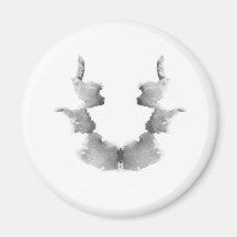 The Rorschach Test Ink Blots Plate 7 Heads Faces Magnet