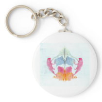 The Rorschach Test Ink Blots Plate 8 Animal Key Chains