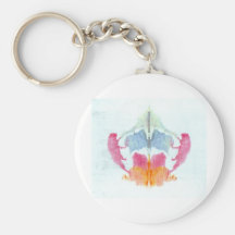 The Rorschach Test Ink Blots Plate 8 Animal Key Chains