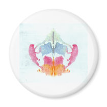The Rorschach Test Ink Blots Plate 8 Animal Refrigerator Magnet