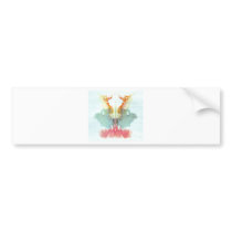The Rorschach Test Ink Blots Plate 9 Human Bumper Sticker