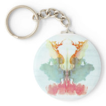 The Rorschach Test Ink Blots Plate 9 Human Key Chains