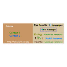 The Rosetta Business Card