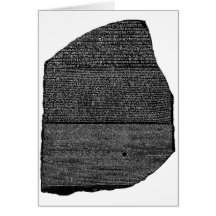 The Rosetta Stone Egyptian Granodiorite Stele Cards