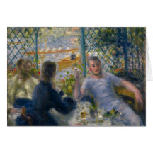 The Rower's Lunch by Pierre-Auguste Renoir Greeting Card