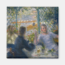 The Rower's Lunch by Pierre-Auguste Renoir Refrigerator Magnet