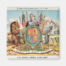 The Royal Arms Jubilant Fridge Magnets
