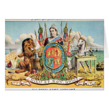 The Royal Arms Jubilant Greeting Cards
