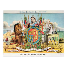 The Royal Arms Jubilant Postcard