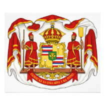 The Royal Coat of Arms of the Kingdom of Hawaii Photograph