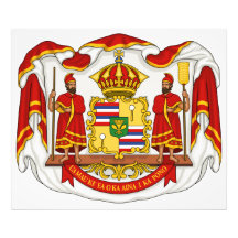 The Royal Coat of Arms of the Kingdom of Hawaii Photograph