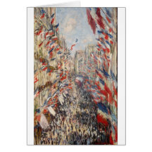 The Rue Montorgueil, 30th of June 1878 (1878) Card