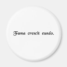 The rumour grows as it goes. fridge magnets