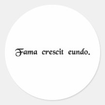 The rumour grows as it goes. round sticker