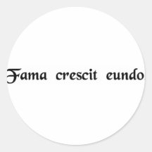 The rumour grows as it goes. round sticker