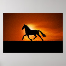 The Running Horse Print