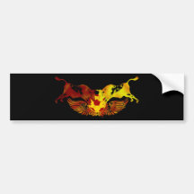 The running of the bulls bumper sticker