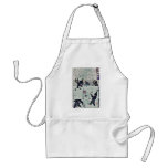The Russians retreat north by Kobayashi,Kiyochika Apron