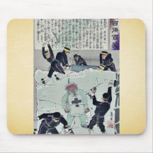 The Russians retreat north by Kobayashi,Kiyochika Mouse Pad