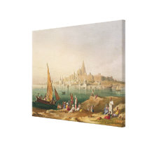The Sacred Town and Temples of Dwarka, from Volume canvas prints