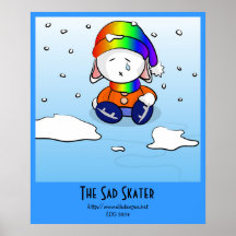 The Sad Skater Print