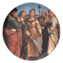 the Saint Cecilia Altarpiece Party Plate